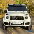 Детский электромобиль Mercedes Benz DK-G63 24V 4WD белый, 4 двигателя по 200W