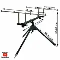 Род под для рыбалки, подставка для удочки, Rod Pod Hoxwell HL 227-4, на 4 удилища