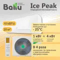 Тепловой насос воздух-воздух Ballu Ice Peak DC inverter BSPKI-10HN8_V4 (помещение до 25 м2)