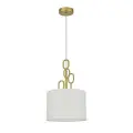 Подвесной светильник Indigo Amali V13026/1P Gold V000478, цвет Белый/Золото, материал Металл/Ткань