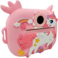 Детский фотоаппарат мгновенной печати Kid Joy Print Cam, единорог (KDJ-P14) Pink