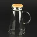 Кувшин стеклянный жаропрочный с крышкой-фильтром 1,5 литра