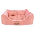 Лежанка для собак и кошек Puppia PRESLEY, розовый, 54х47х17см (Южная Корея)