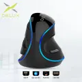 Проводная вертикальная мышь Delux M618 Plus черная