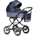 Коляска Indigo BARBARA Classic 2 в 1 ba 01, всесезонная, синий цвет