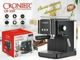 Кофемашина Cronier Professional CR-359, Кофеварка рожковая, Полуавтоматическая с капучинатором, Черная