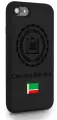 Черный силиконовый чехол SignumCase для iPhone 7/8/SE2020 Черный лаковый Герб Чечни для Айфон 7/8/СЕ2020