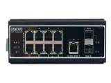 Коммутатор коммутатор/ промышленный PoE коммутатор на 11 портов, 6 *10/100Base-T с PoE (до 30W), 2 *10/100Base-T с PoE (до 60W), 1*10/100/1000Base-T, 2 порта SFP (1000Base-X), суммарно PoE до 300W
