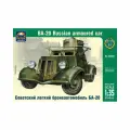 ARK Models Сборная модель - Советский лёгкий бронеавтомобиль БА-20