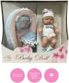 Кукла для девочки reborn 25 см PREMIUM 1toy с аксессуарами, реалистичная, новорожденный пупс, с люлькой