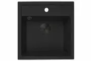 Мойка GR 515 BLACK GRAFIT с декоративной накладкой в цвете графит