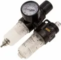Блок подготовки воздуха регулятор-фильтр-лубрикатор FLR1500, 10 бар, 1500 л/мин, 1/4 Denzel