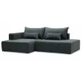 Угловой диван Рейф размер: 273х162х69 см, спальное место: 138х200 см, левый, Brendy Grafite