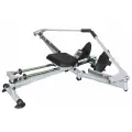 Гребной тренажер DFC R71061, гидравлический, складной, для дома, длина 157 см, серебристый/чёрный