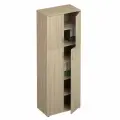 Шкаф для документов закрытый 4- дверный 80x45x219 вяз светлый