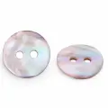 RA03 Пуговица ракушка 16L (10мм), 2 прокола (Purple - фиолетовый), 50 шт