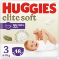 Трусики-подгузники Huggies, Elite Soft, размер 3, 6-11 кг, 48 штук