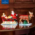 Фигурка новогодняя Дед Мороз в упряжке 36 см, Christmas Toy's, Villeroy & Boch, Премиум-Фарфор