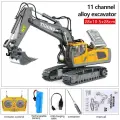 Радиоуправляемый металлический экскаватор CONUSEA 1:20 Желтый, RC Excavator yellow