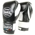 Боксерские перчатки LEADERS LS 2 черно белые