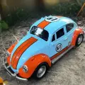 Новая модель классического автомобиля Beetle 1955 года, литая, со звуком и светом, детская игрушка, коллекционная, подарок на день рождения
