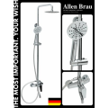 Душевая система с тропическим душем Allen Brau x Eclipse. Цвет - Хром. Латунь - 5. E1007-00