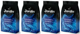 Кофе в зернах Jardin Colombia Supremo 100% арабика, 1 кг. х 4 шт.