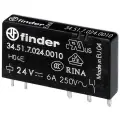 Промежуточное реле FINDER 34.51.7.024.0010 5 мм 20 шт. 6 А 250 В