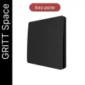 Беспроводной выключатель GRITT Space 2кл. черный, IP67, без реле, S1802BL