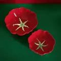 Набор керамических салатников 2 шт. Arya Tomato Красный с рисунком