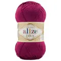 Пряжа для вязания Alize 'Diva', 100г, 350м (100% микрофибра) ТУ (326 темная фуксия), 5 мотков