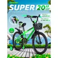 Велосипед детский двухколесный 20 Krypton Super neon yellow green / на 6-9 лет, рост 115-140 см