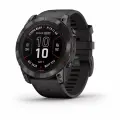 Garmin Fenix 7X Pro Solar Sapphire Titanium DLC, Carbon Grey, умные часы (010-02778-11)