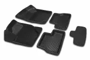 ЭВА коврики ВАЗ Лада Гранта (3Д пресс-форма с бортом), цвет черный