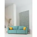 Диван CITYHD Парма Про, раскладной, двухспальный, бирюзовый, с ящиком