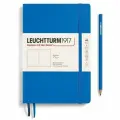 Блокнот Leuchtturm1917 Classic A5 (14.5x21см.) 80г/м2 - 123 стр. без линовки мягкая обложка Небесный