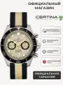 Наручные часы Certina Aqua, бежевый, черный, серебряный