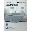 Комплект buyson family BuyMirage: покрывало 160х220 см + декоративная наволочка 45х45 см, Teal