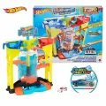 Игровой набор Mattel Hot Wheels Мойка трюки и брызги, 1-14 лет, меняющий цвет, полимер