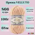 866 Пряжа Alize Velluto (5 мотков по100 гр )