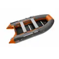 Лодка надувная ПВХ под мотор ROGER Hunter Keel 3200, лодка роджер с жестким дном (графитовый-оранжевый комбинированный)