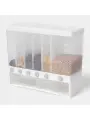 Контейнер с дозатор для сыпучих продуктов, 6 ячеек, 39×14,5×