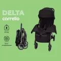 Прогулочная коляска Carrello Delta CRL-5517 Coffee Black, цвет черный, подходит для детей 6 месяцев, компактная