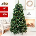 Елка искусственная новогодняя Magic Craft 180 см, напольная, пушистая, с подставкой, реалистичная