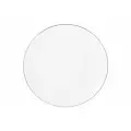 Тарелка обеденная, 27,5 см, фарфор P, белая, с серебристым кантом, White Platinum (Maxwell&Williams)