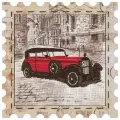 Набор для вышивания Нова Слобода ко №01 Марка 4017 Автомобиль 24 х 24 см