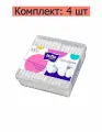 BELLA Палочки ватные Cotton в пластиковом контейнере, 100 шт, 4 уп