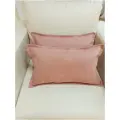 Комплект декоративных наволочек Вельвет, размер 30х50 см, пыльно-розовый