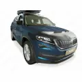 Кожаный дефлектор капота для SKODA KODIAQ Шкода Кадиак (2016-2020)