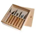 Набор из 7 ножей для геометрической резьбы по дереву. Татьянка